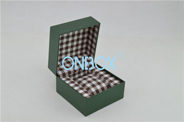 Green Luxury Watch Packaging Gift Storage Case Fabric Cloth Lining