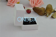 Small Single Ring Specialty Jewelry Boxes With Black Suede Lining 60 X 60 X 50mm