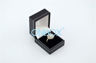 Pocketable Luxury Jewellery Packaging Boxes Plastic Core W/ Black Paper